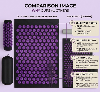 Alignara Acupressure Mat & Pillow Set