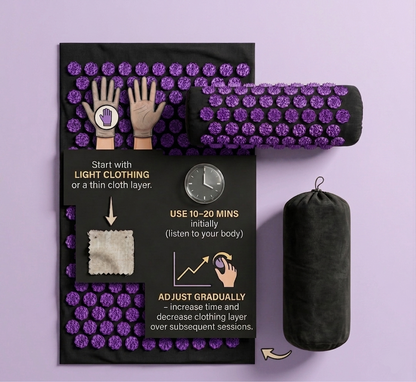 Alignara Acupressure Mat & Pillow Set