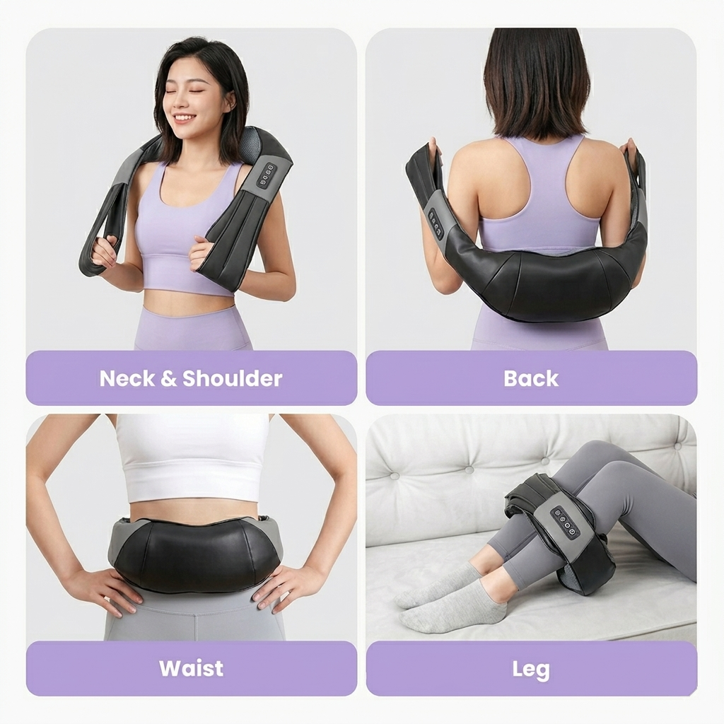 Alignara Deep-Tissue Shiatsu Neck & Back Massager